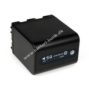 Batteri til Video Sony NP-QM91 med LEDs 4200mAh Antracit