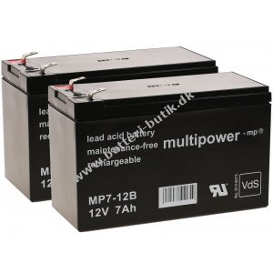 Erstatningsbatteri (multipower) til UPS APC Back-UPS BR1500I 12V 7Ah (erstatter 7,2Ah)