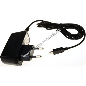 Powery Lader/Strmforsyning med Micro-USB 1A til Samsung Galaxy S3 Mini GT-I8192
