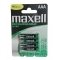 Maxell genopladelige Batterier HR3 AAA 4er blister 900mAh