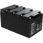 Powery Bly-Gel Batteri til UPS APC RBC 55 20Ah (erstatter ogs 18Ah)