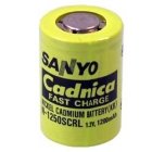 Sanyo batteri N-1250SCRL NiCd 1,2V 1200mAh