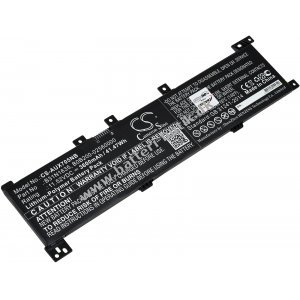 Batteri passer til Laptop Asus X705, Vivobook 17, Type B31N1635