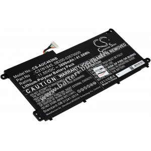 Batteri passer til  Laptop Asus Chromebook C436FA, Type C31N1845
