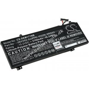 Batteri kompatibel med Dell Type 1F22N