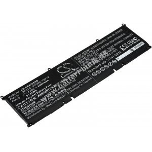 Batteri kompatibel med Dell Type 8FCTC