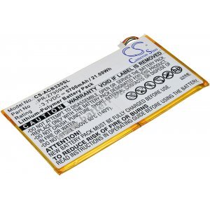 Batteri til Tablet Acer A3-A40 (5-pin connector)