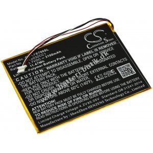Batteri passer til Tablet Leapfrog Epic 7 / 31576 / Type TLp032CC1