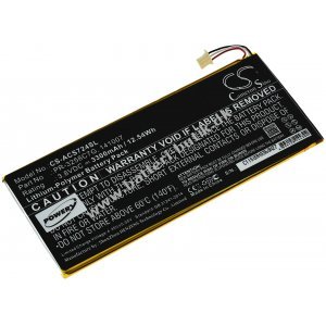 Batteri passer til Tablet Acer Iconia Talk S / A1-734 / Type KT.00110N.001