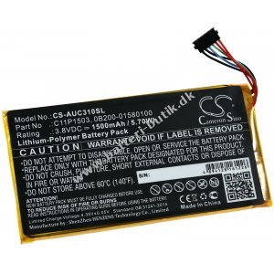Batteri passer til Tablet Asus ZenPad 10 LTE (ZD300CL), Z300CL, Type C11P1503 osv.