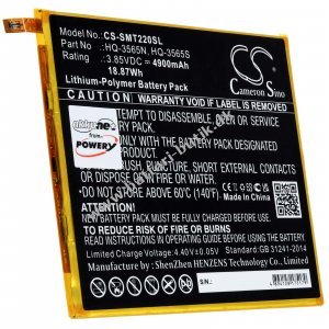 Batteri passer til Tablet Samsung Galaxy Tab A7 Lite 8.7 2021, SM-T220, Type HQ-3565S