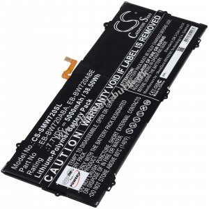 Batteri passer til Tablet Samsung Galaxy Book 12.0 2017, SM-W720, Type EB-BW720ABE