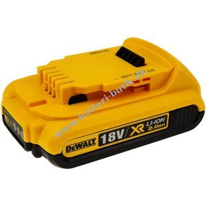 Batteri til Dewalt 18 Volt XR Batteri-Maskine 2,0Ah Original