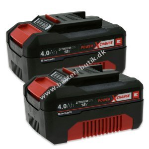 2er Sæt Einhell System Batteri Power X-Change Li-Ion
