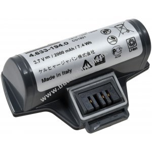 Krcher Batteri passer til Vinduesrenser WV 5 / WV 5 Premium / WV 5 Premium Plus / Type 4.633-083.0