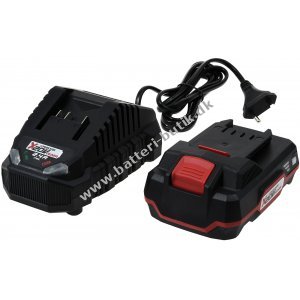 Parkside 20V Oplader PLG 20 C1 inkl. Parkside Batteri PAP 20 B1 20V 2Ah