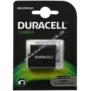 Duracell Batteri passer til Action Cam GoPro Hero 5 / GoPro Hero 6 osv.