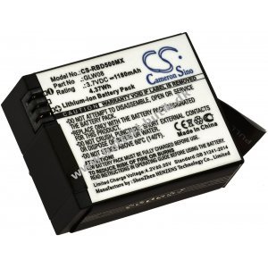 Batteri til ActionCam Rollei 500 / 500 Sunrise / Typ GLW08