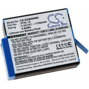 Batteri passer til Actioncam GoPro Hero 9, AHDBT-901, Type SPBL1B