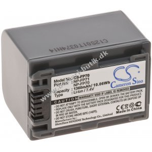 Batteri til Sony DCR-DVD105E 1360mAh