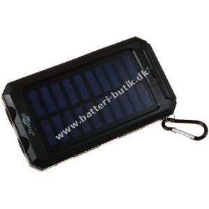 goobay Outdoor Powerbank Solar Lader til Samsung Galaxy S3 mini / S4 / S5 / S6 8,0Ah