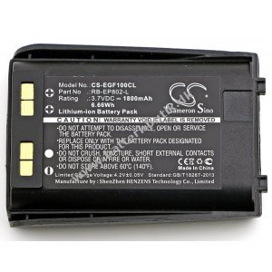 Batteri kompatibel med Egenius Type RB-EP802-L