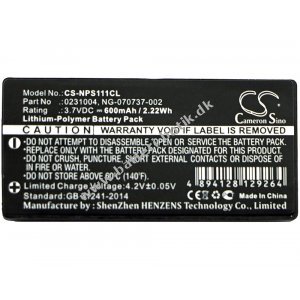 Batteri til trdls telefon NEC PS3D / PS111 / Dterm / Typ 0231005