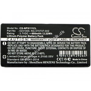 Batteri til NEC Typ NG-070737-002