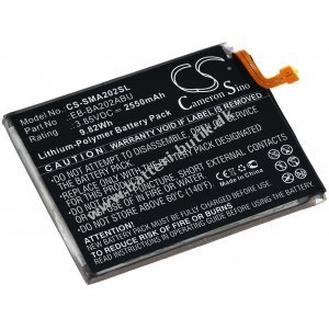 Batteri passer til Mobil, Smartphone Samsung Galaxy A20e (2019) / SM-A202 / Type EB-BA202ABU osv.