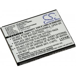 Batteri passer til Mobil, Smartphone ZTE Blade A530 / A606 / Type Li3826T43P4H705949