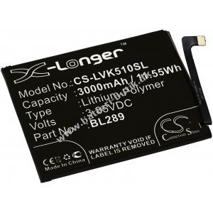 Batteri til Mobil, Smartphone Lenovo K5 Play,  L38021, Typ BL289