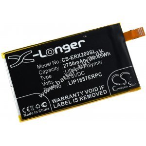 Batteri passer til Mobil, Smartphone Sony Xperia XZ2 Compact, H8324, Type LIP1657ERPC osv.