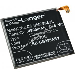 Batteri passer til Mobil, Smartphone Samsung Galaxy S20 Ultra, SM-G988U, Type EB-BG988ABY m.fl.