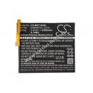 Batteri til Smartphone Motorola Typ SNN5972A