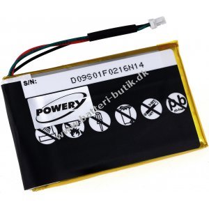 Batteri til GPS Garmin Nüvi 285WT