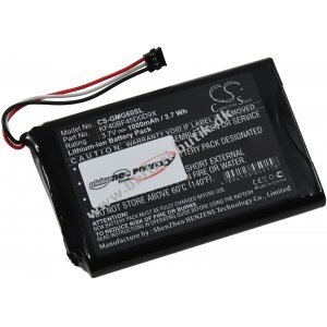 Batteri til GPS, Navigation Garmin Approach G6, Type KF40BF45D0D9X