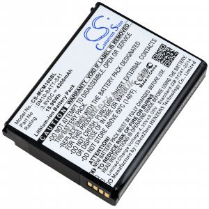 Batteri kompatibel med M3 Mobile Type SM10-BATT-S41