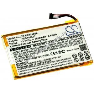 Batteri kompatibel med FiiO Typ AEC404677