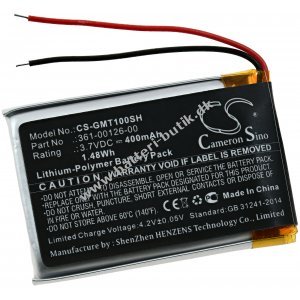 Batteri passer til Smartwatch Garmin Fenix 6X, Tactix Delta, Type 361-00126-00 osv.