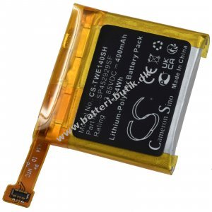 Batteri passer til Smartwatch Ticwatch Pro Pro 4G Type SP452929SF