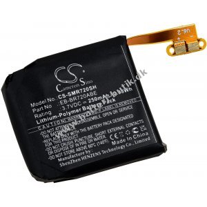 Batteri passer til SmartWatch Samsung Gear S2 Classic, SMR-720, Type EB-BR720ABE