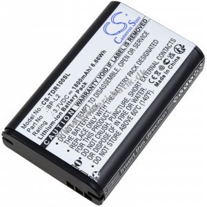 Batteri kompatibelt med Tascam Typ BP-L2