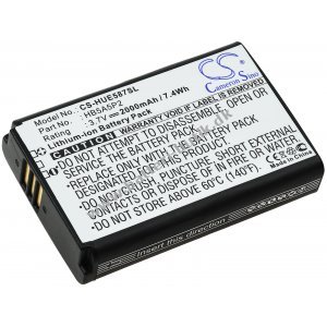 Batteri passer til WLAN mobilt HotSpot Huawei E587 4G / GP02 / Type HB5A5P2 osv.