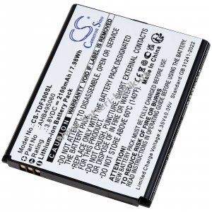 Batteri kompatibel med Tenda Type AHB495060