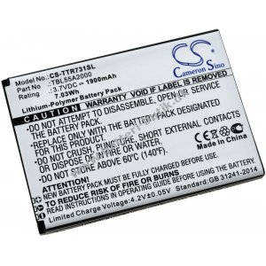 Batteri kompatibel med TP-Link Type TBL55A2000