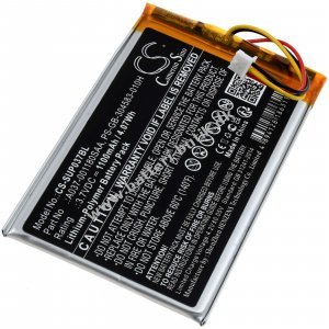 Batteri kompatibel med SumUp Typ A037-001180SAA