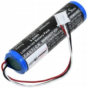 Batteri til Theradome LH80 LH80 Pro LH40 Laserhjelm til h�rv�kst Type INR18650-1S1P