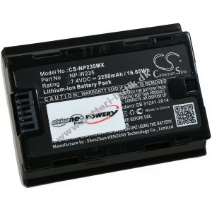 Batteri kompatibel med Fujifilm Type NP-W235