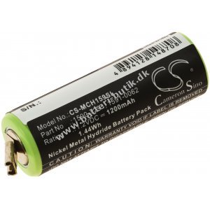 Batteri passer til Barbermaskine, Hrklipper Moser ChroMini 1591, 1591B, Type 1591-0061 m.fl.