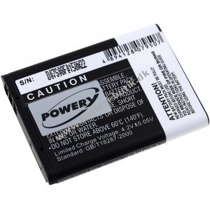 Batteri til Blaupunkt Bluetooth-hjttalertelefon BT Drive Free 111 / Typ TM533443 1S1P